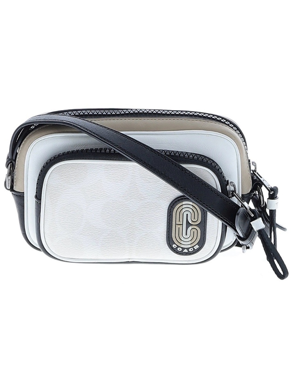 Coach mini edge double pouch crossbody bag purse